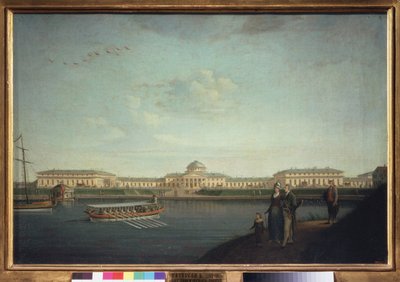 Tauride-paladset set fra Neva (Sankt Petersborg). Maleri af Benjamin Paterssen (1748-1815), olie på lærred af Benjamin Patersson