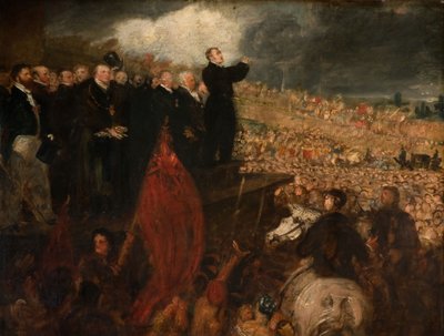 Møde i Birmingham Political Union, 1832-33. af Benjamin Robert Haydon