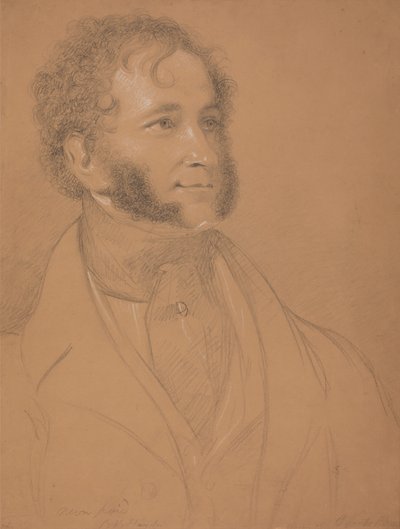Portræt af en gentleman (W. Winston?) af Benjamin Robert Haydon