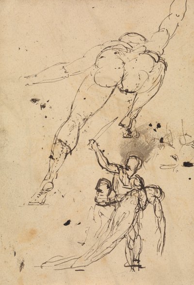 Studie for Hercules og Persephone af Benjamin Robert Haydon