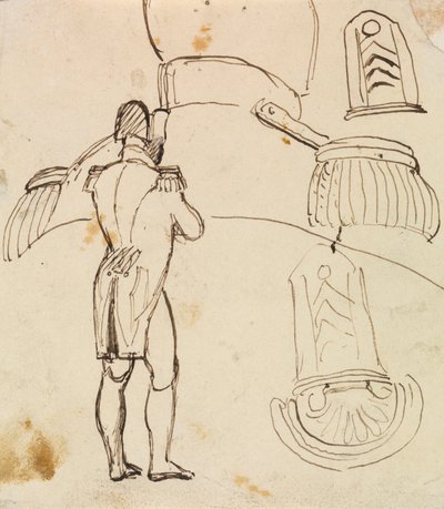 Studie for Napoleon Bonaparte af Benjamin Robert Haydon