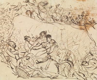 Studer til en kampscene af Benjamin Robert Haydon