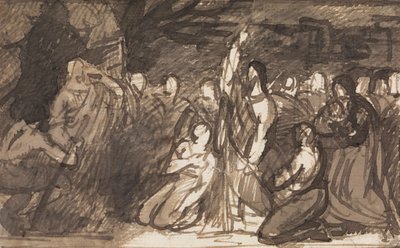 Studie af Kristus, der opdrager Lazarus af Benjamin Robert Haydon