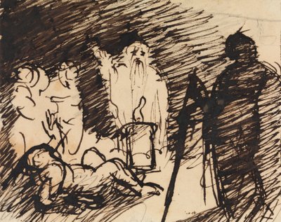 Studie af en bibelsk scene af Benjamin Robert Haydon