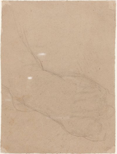 Studie af en fod [verso] af Benjamin Robert Haydon