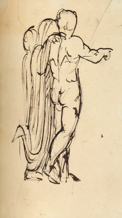 Studie af en gruppe af stående figurer af Benjamin Robert Haydon