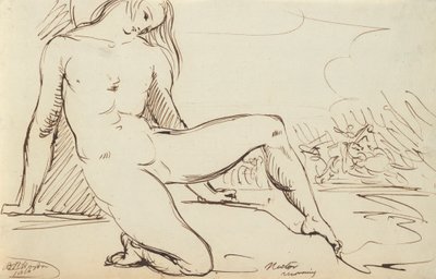 Studie af en nøgen figur af Benjamin Robert Haydon