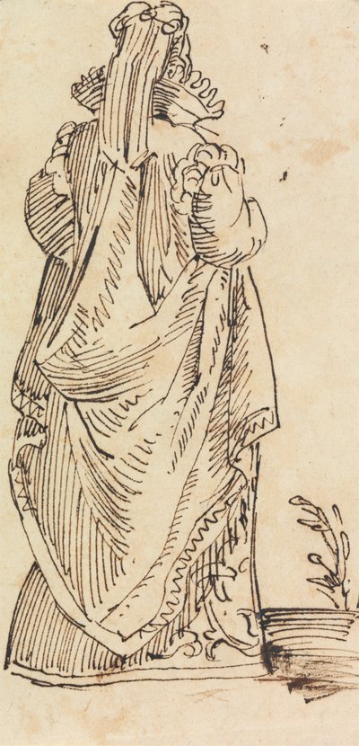 Studie af en kvinde, set bagfra af Benjamin Robert Haydon
