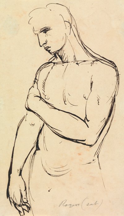 Studie af en ung mand af Benjamin Robert Haydon