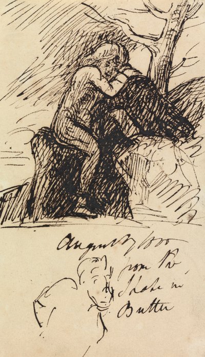 Studie af en siddende figur af Benjamin Robert Haydon