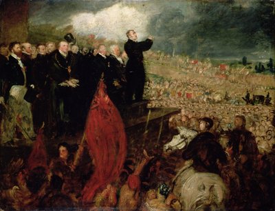 Fagforeningernes møde på Newhall Hill, Birmingham, den 16. maj 1832 af Benjamin Robert Haydon
