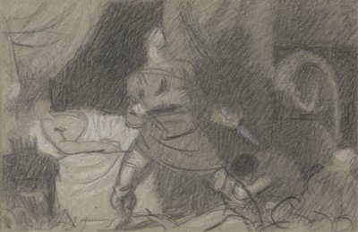 Mordet på Duncan - Macbeth med Dolkene af Benjamin Robert Haydon