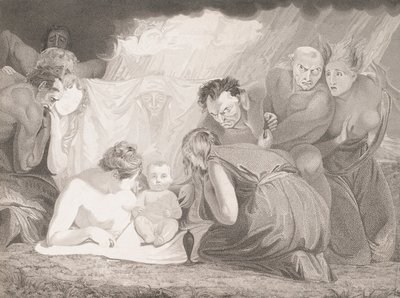 Spædbarn Shakespeare deltog af naturen og lidenskaberne, 1799. af Benjamin Smith