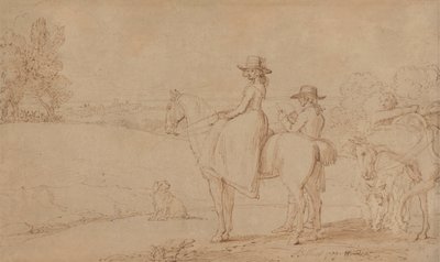 En kunstner, der skitserer i Windsor Park af Benjamin West