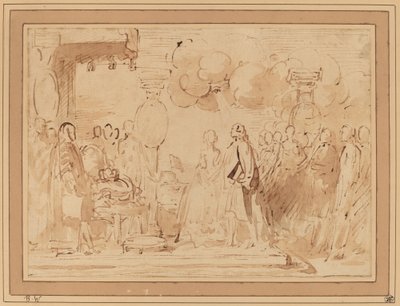 George III genoptager kongemagten i 1789 af Benjamin West