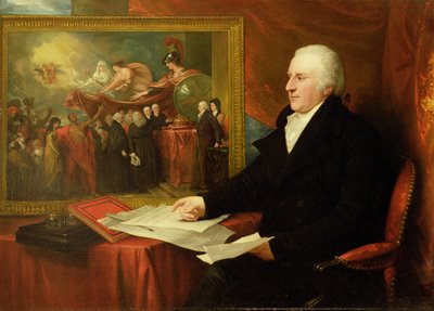John Eardley Wilmot (1709-92) 1812 (olie på lærred) af Benjamin West