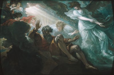 Moses viste det forjættede land, 1801. af Benjamin West