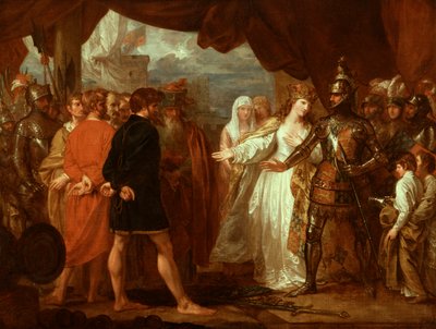 Dronning Philippa går i forbøn for borgerne i Calais, 1788 af Benjamin West