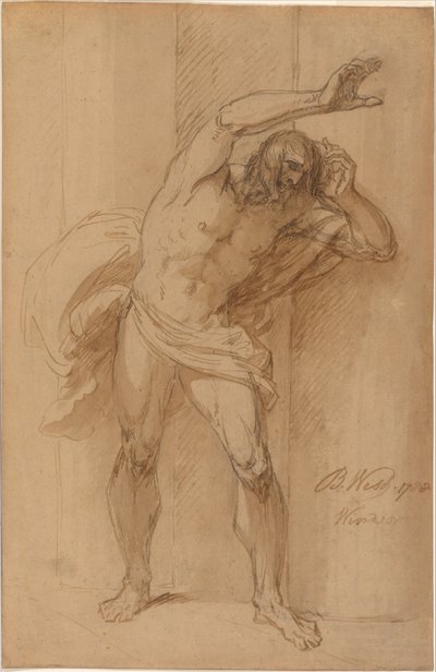 Studie til korsfæstelsen af Benjamin West