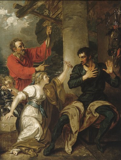 Jomfruen og Orlando af Benjamin West