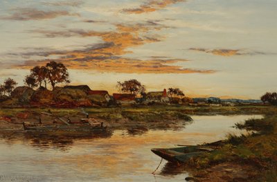 Aften på Severn, 1897 af Benjamin Williams Leader