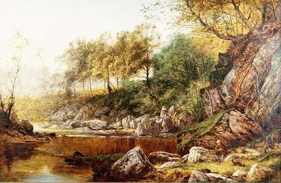 Ved floden Conway af Benjamin Williams Leader