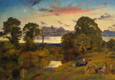 Solnedgang af Benjamin Williams Leader