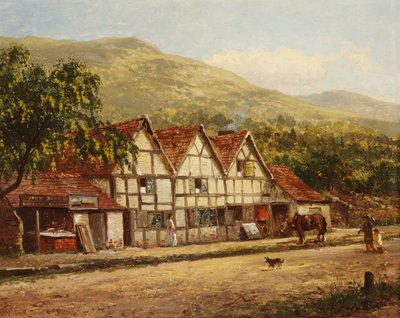 The Old Blacksmiths Shop, Great Malvern, 1871 af Benjamin Williams Leader