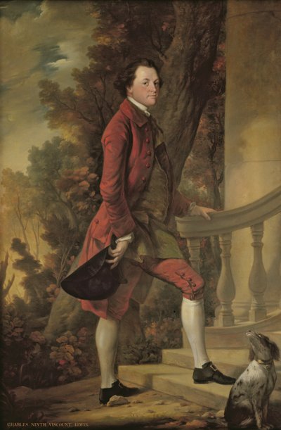Portræt af Charles, 9. Viscount Irwin (olie på lærred) af Benjamin Wilson