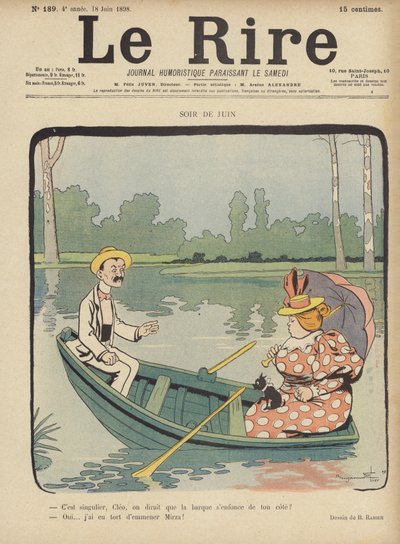 Illustration til Le Rire af Benjamin Rabier