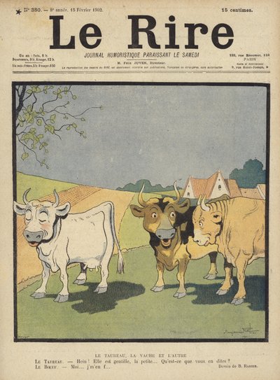 Illustration til Le Rire af Benjamin Rabier