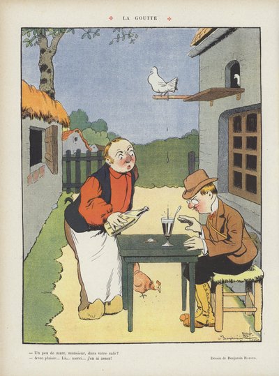 Illustration til Le Rire af Benjamin Rabier