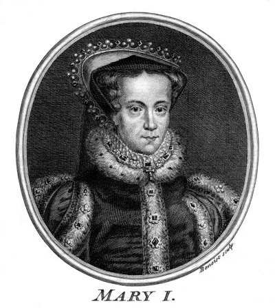 Dronning Mary I af England. af Benoist