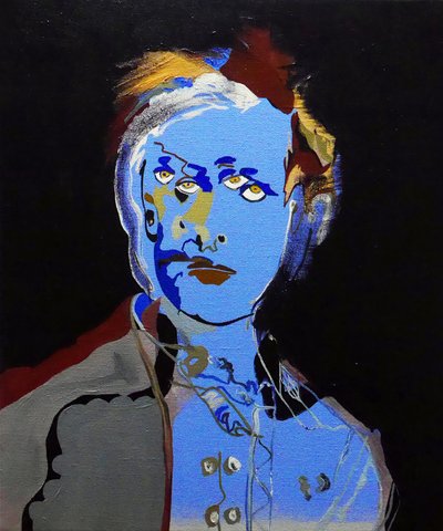 50 store forfattere i historien: Arthur Rimbaud, 2015 (olie og akryl på lærred) af Benoit Erwann Boucherot