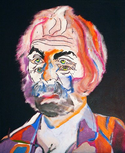 50 store forfattere i historien: Walt Whitman, 2015 (olie og akryl på lærred) af Benoit Erwann Boucherot