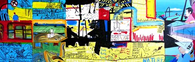 Bali er ikke længere gudernes ø, 2004 (olie på lærred) af Benoit Erwann Boucherot