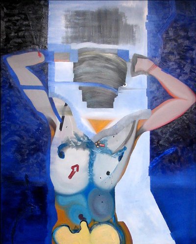 Homme libre, 2006 (olie og akryl på lærred) af Benoit Erwann Boucherot