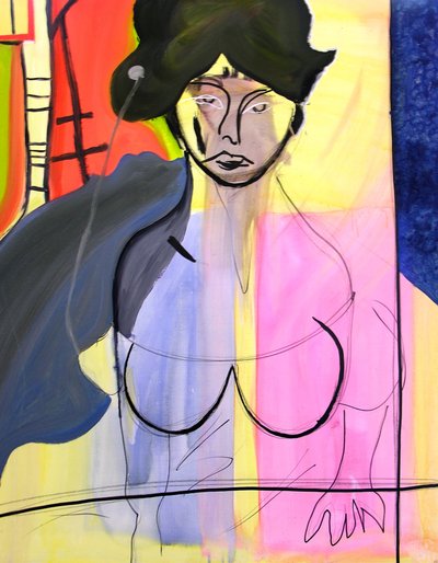 Miss N. 1, 2000 (olie på lærred) af Benoit Erwann Boucherot