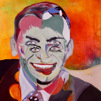 Mythe 2, 2021 (olie og akryl på lærred) af Benoit Erwann Boucherot