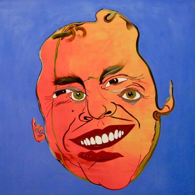 Mythe 9, 2021 (olie og akryl på lærred) af Benoit Erwann Boucherot