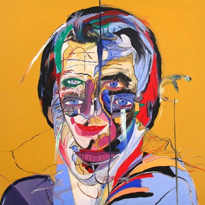 Sébastien bleu, 2000 (olie på lærred) af Benoit Erwann Boucherot