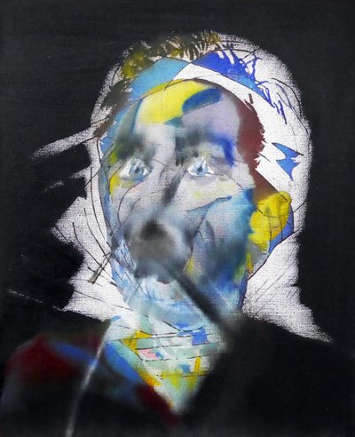 Surautoportrait au hijab, 2017 (olie på lærred) af Benoit Erwann Boucherot