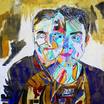 Surportrait : Jean-Marie Héliès, 2019 (olie og akryl på lærred) af Benoit Erwann Boucherot