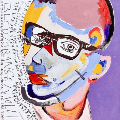Surportræt: Kurt Cobain  Yves Saint-Laurent, 2019 (olie på lærred) af Benoit Erwann Boucherot
