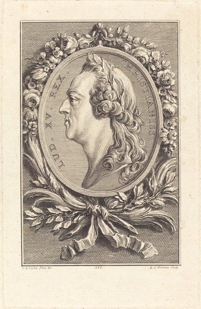 Ludvig XV, 1765. af Benoit Louis Prevost