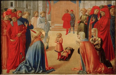 Sankt Zenobius opdrager en død dreng af Benozzo Gozzoli