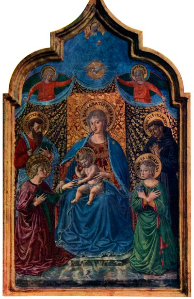 Skt. Catherines mystiske ægteskab, 1466 1930. af Benozzo Gozzoli