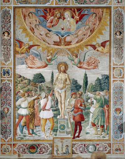 Sankt Sebastians martyrium af Benozzo di Lese di Sandro Gozzoli