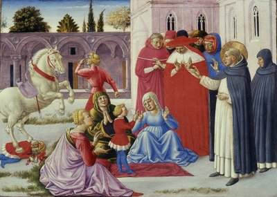 Saint Dominic genopliver Napoleon Orsini, 1461-62 af Benozzo di Lese di Sandro Gozzoli