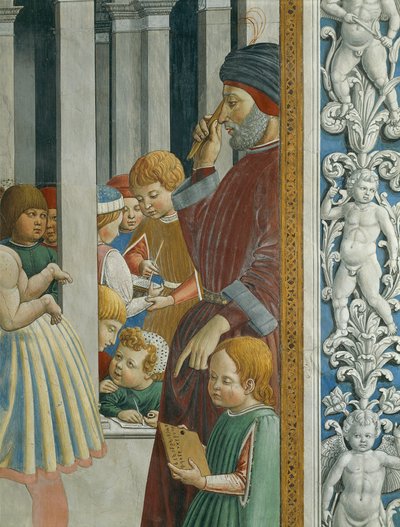 Historier om St. Augustin: Lærer og elever af Benozzo di Lese di Sandro Gozzoli